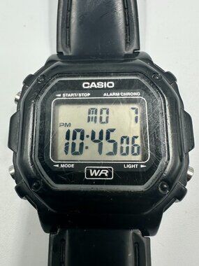 3/$30 Casio Digital Watch Men Black F-108WH Square Dial Backlight 10"